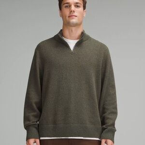 Men's Lululemon Relaxed-Fit Half-Zip Knit Sweater